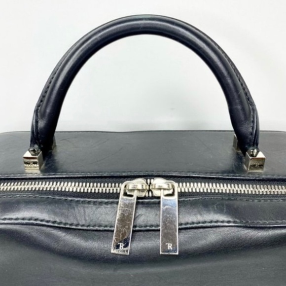 The Row Top Handle Smooth Leather Briefcase Bag - Picture 7 of 10